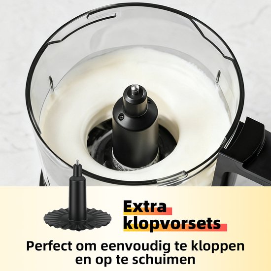 Elektrische Hakmolen 0.95L - Multifunctionele Food Chopper 400W - Elektrische Multihakker - 2 Snelheden - 4 RVS Messen - Afneembare Kom — afbeelding 3