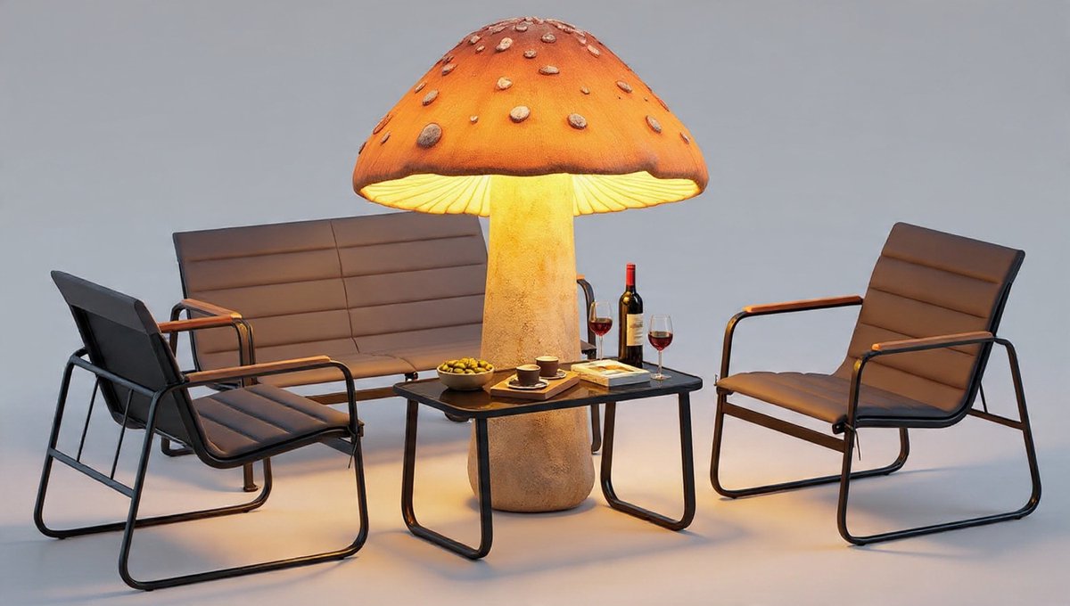 Luxueuze 4-delige Tuin Loungeset met 2 Stoelen, Bank en Tafel – Comfortabele Balkon- en Patio Meubels – Modern Design
