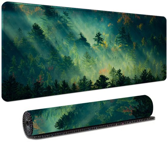 Tapis de souris Gaming, Taille 300x800x3mm, Spacieux, Bords cousus, Étanche, Antidérapant pour tous les ordinateurs portables, pour plus de précision et de vitesse