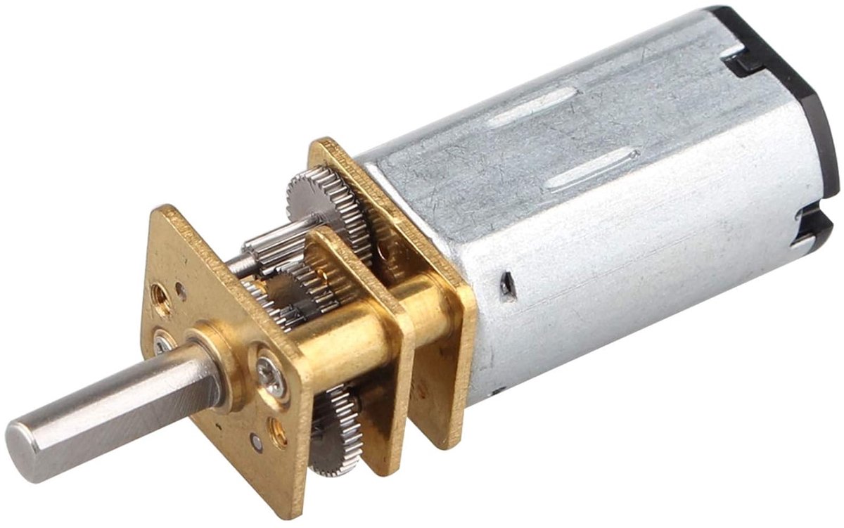 Micro Motor - Mini Gear Box - Modelbouw DIY - Volledig Metalen Tandwielen - 3V 100 RPM - Zilverkleurig