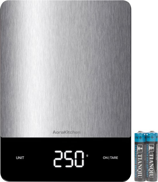 Foto: Aorakitchen keukenweegschaal digitaal weegschaal keuken digitale precisie weegschaal tarra