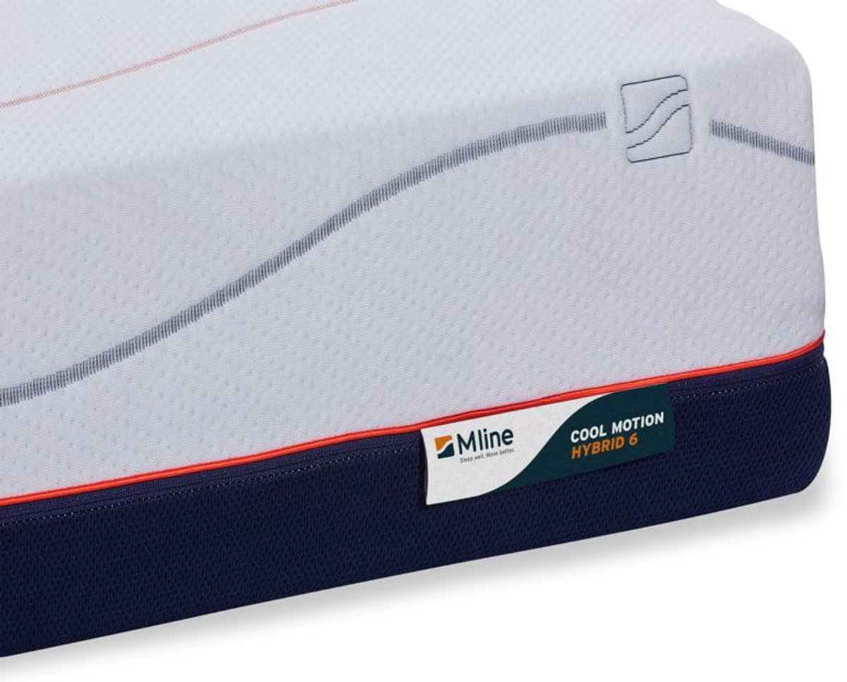 M line Cool Motion 6 matras 90 x 200 cm – koudschuim & traagschuim – pocketvering – medium – 7 comfortzones – drukverlagend – eenpersoons — afbeelding 3
