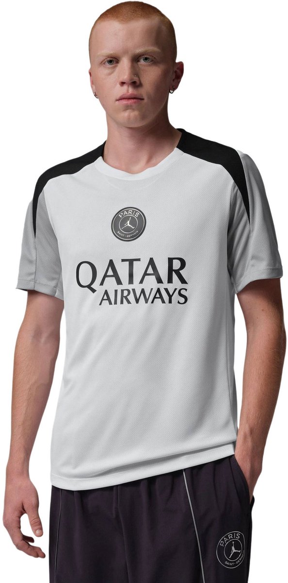 Paris Saint-GermainDri-FIT Strike Jordan x PSG Night Edition Traingingshirt - Wit/Grijs/Zwart - Maat L - Heren