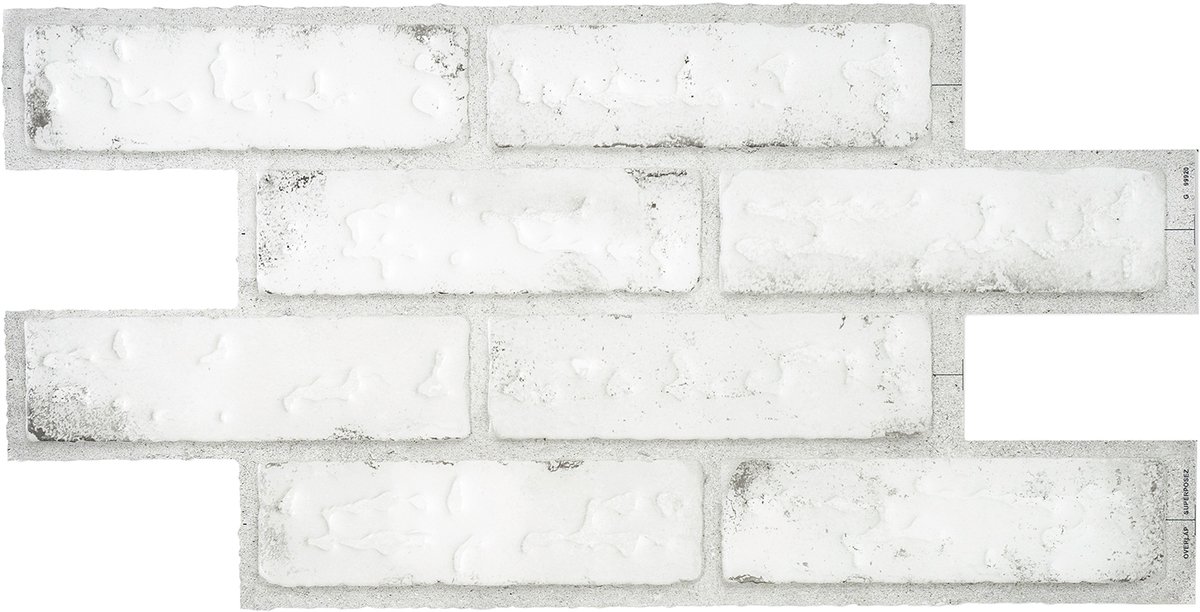 Smart Tiles Zelfklevende keuken achterwand voor keuken en badkamer Brik lichtgrijze baksteen 2 54,05cm x 27,58cm