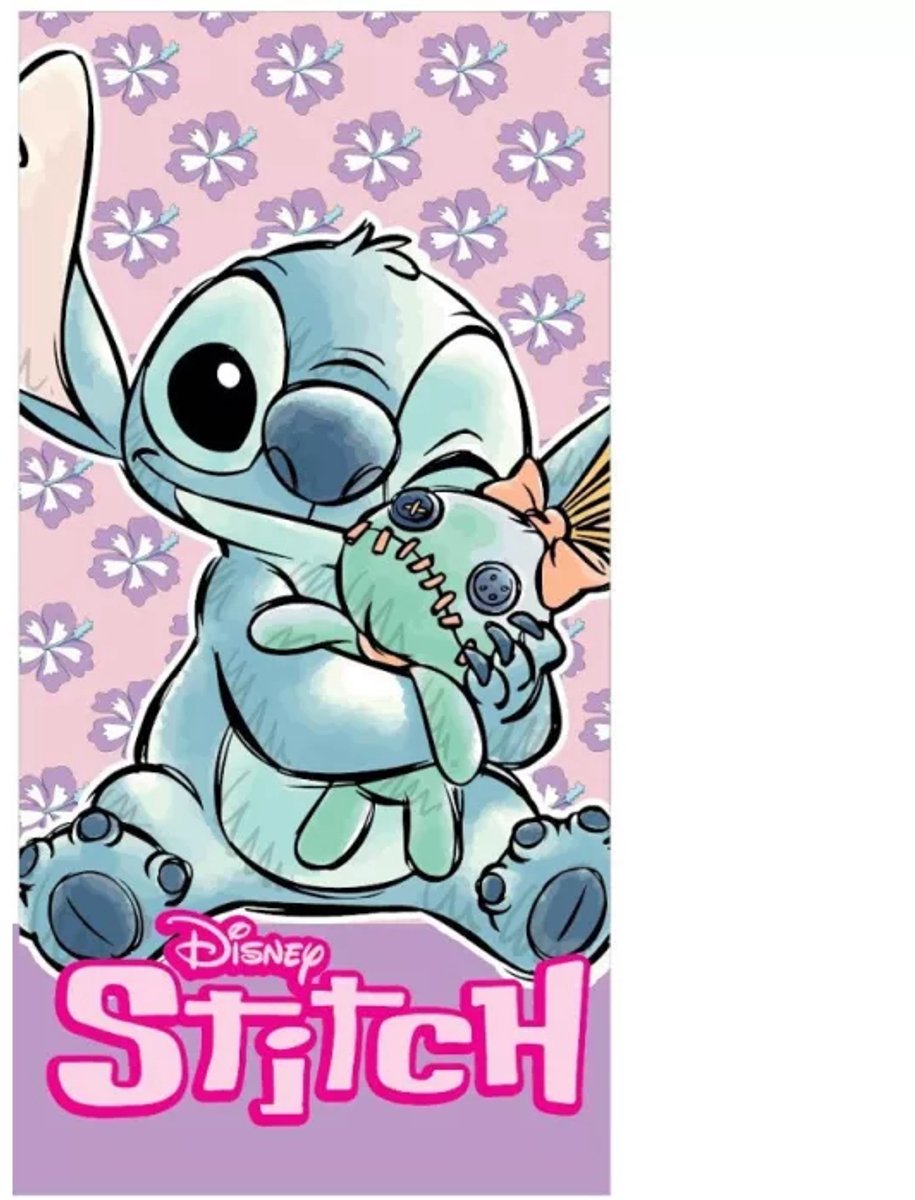 Disney - Lilo & Stitch - handdoek - 70x140cm - sneldrogend - Stitch