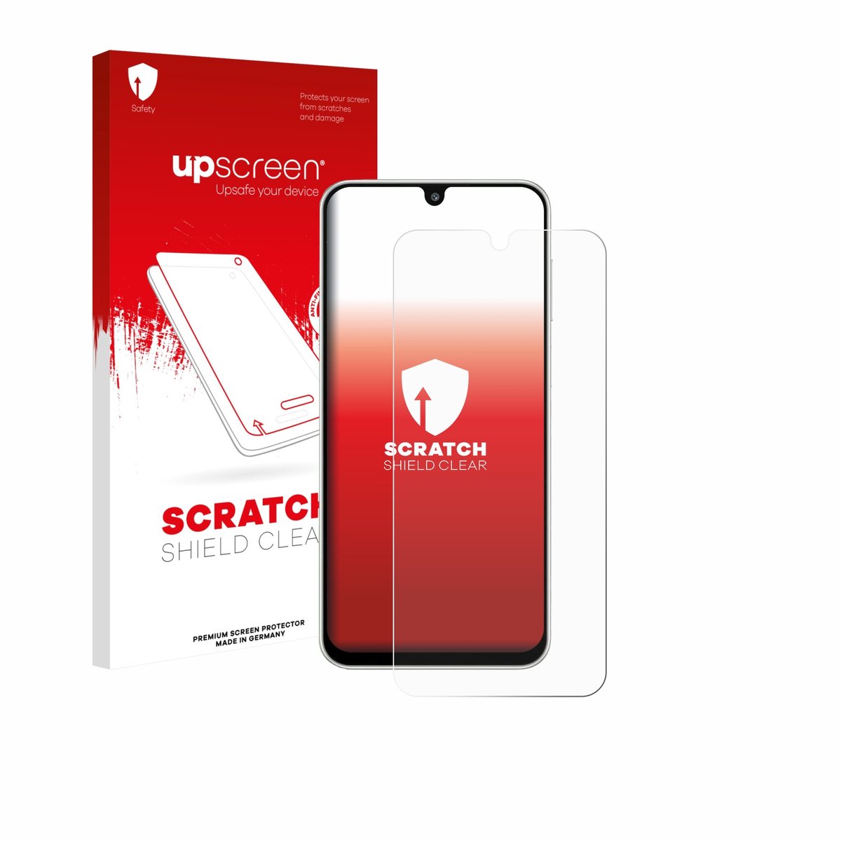 upscreen - Screenprotector voor Samsung Galaxy M16 - Folie Beschermfolie transparant