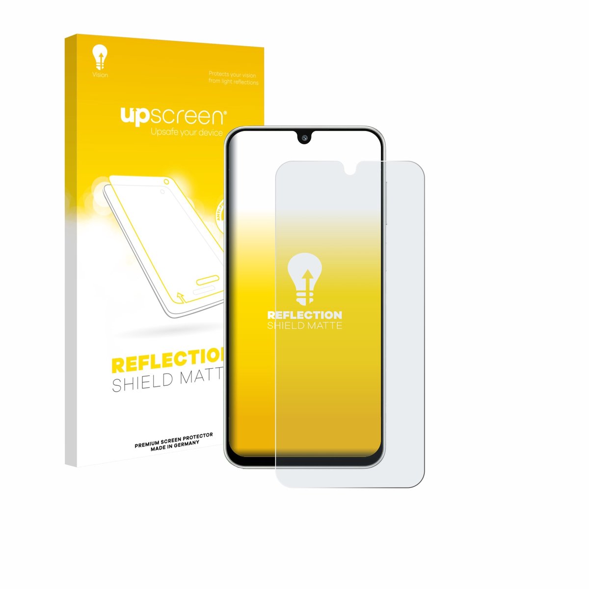 upscreen - Screenprotector voor Samsung Galaxy M16 - Folie Beschermfolie anti glare matte