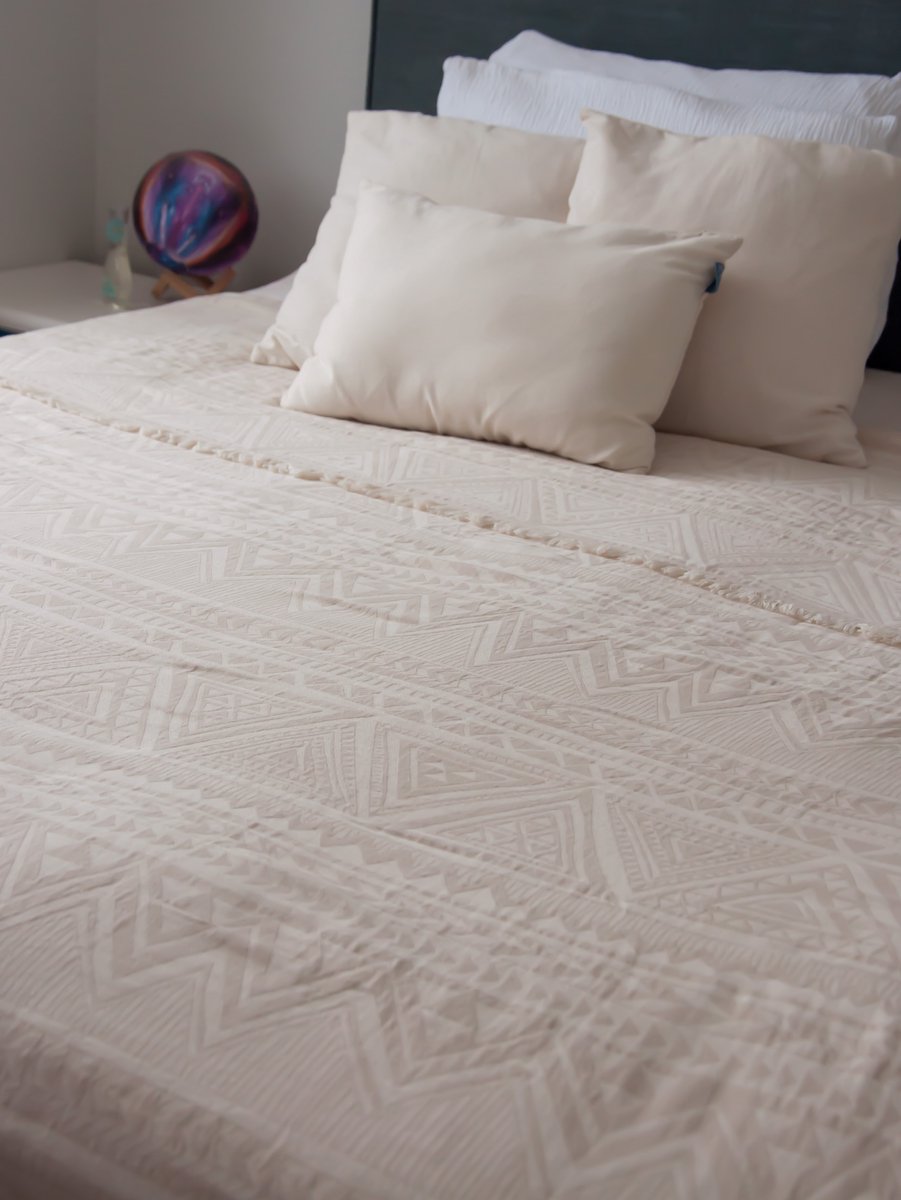 Ederlezi Bedsprei - Turkse Katoen - Beige- Double 220 x 240 cm