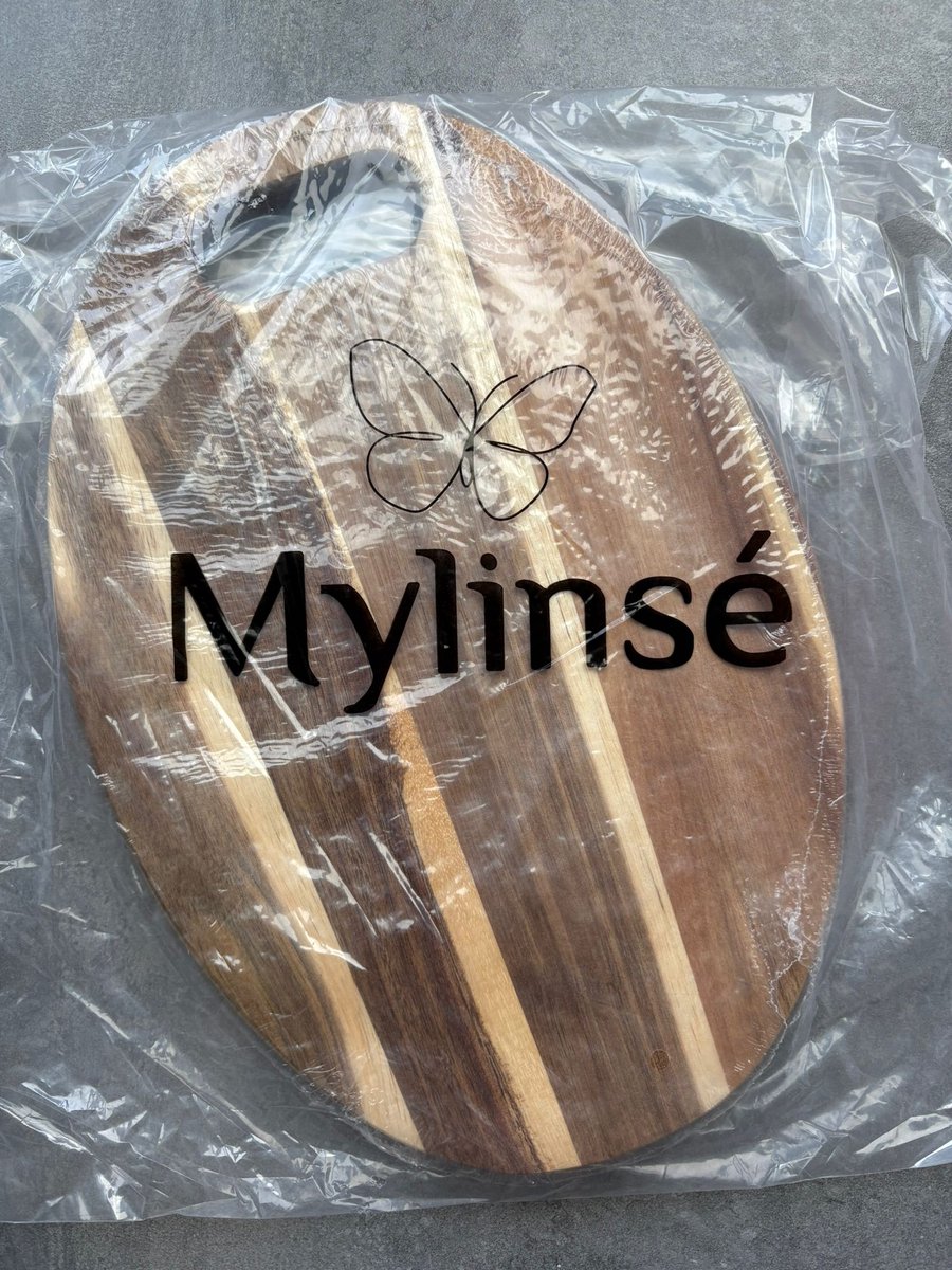 Houten Snijplank voor Keuken en Serveren – Ovaal - Snijplank Acaciahout met Handvat – 30 x 20 x 1,5 cm – Duurzaam en Stevig Acacia Hout — cadeau in Kookcadeaus - foto 2