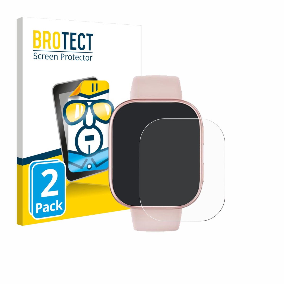 BROTECT - Screenprotector voor Mingtawn T8 1.83" - Folie Beschermfolie transparant 2 Stuks