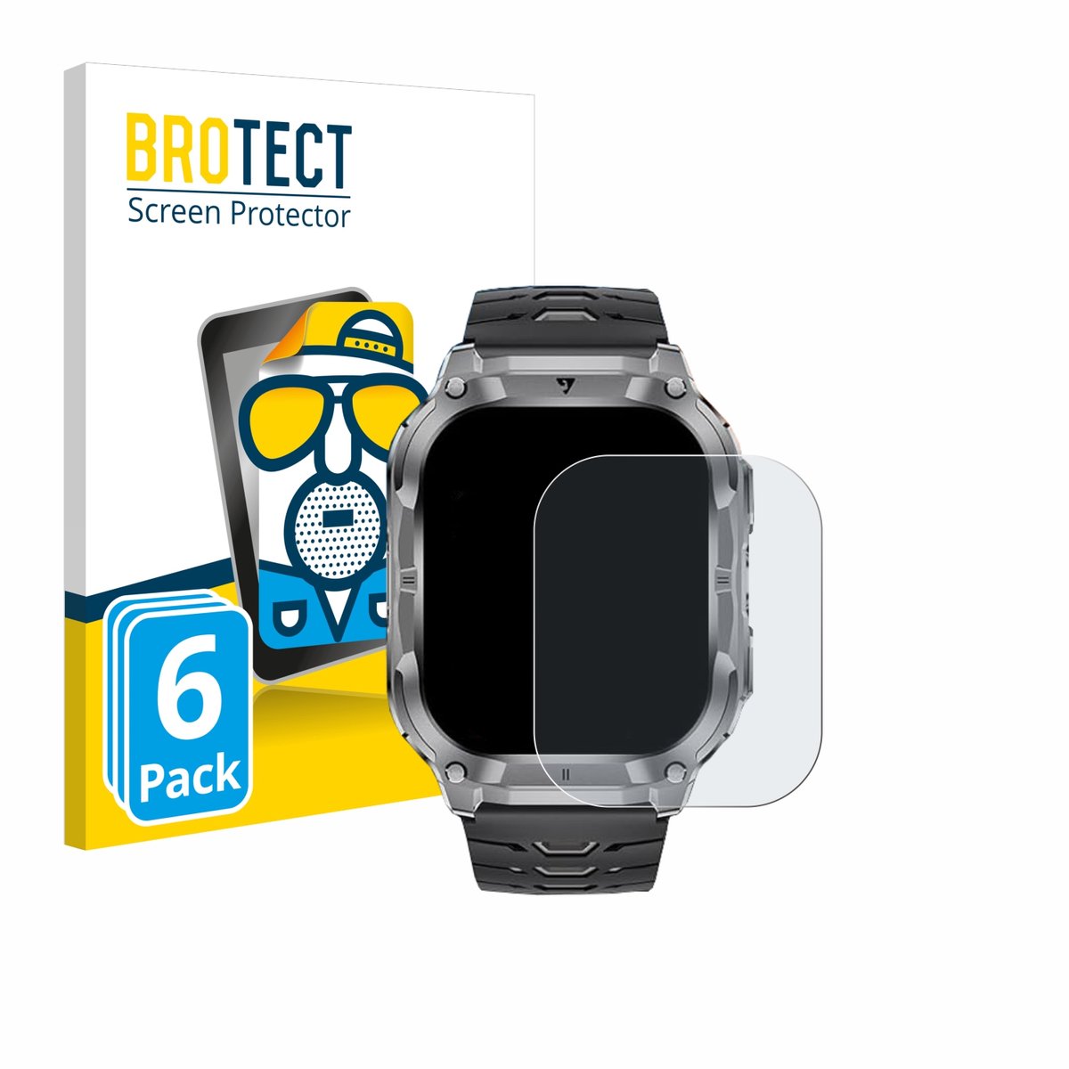 BROTECT - Screenprotector voor LIGE EF22 2" - Folie Beschermfolie matte 6 Stuks