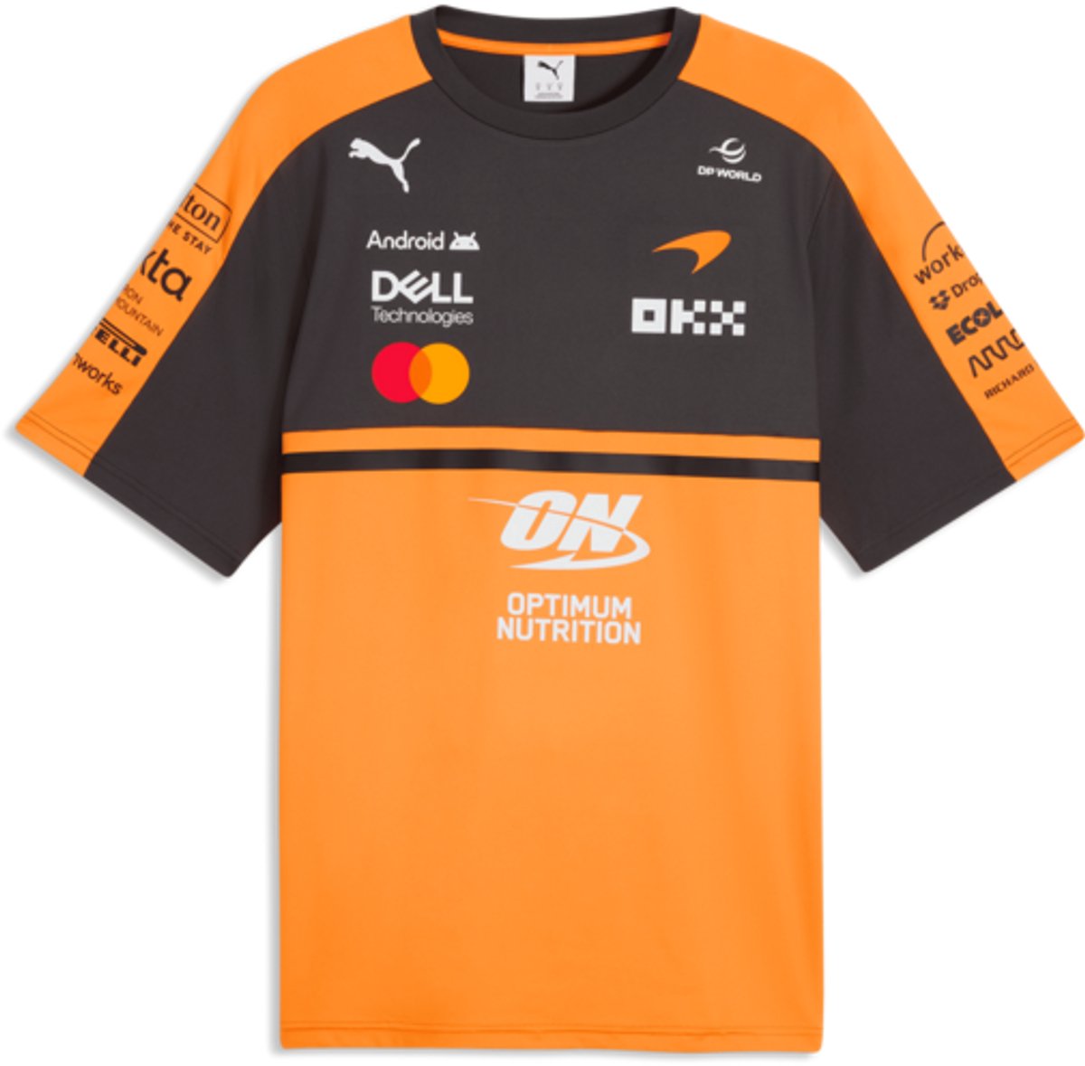 McLaren Teamline Shirt 2026 Lando Norris Oscar Piastri Formule 1 Papaya