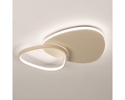 Lumidora Plafondlamp 75627 - Plafonniere - STELLA - 2 Lichts - Ingebouwd LED - 30.0 Watt - 3000 Lumen - 2700 Kelvin - Beige - Metaal - Met dimmer