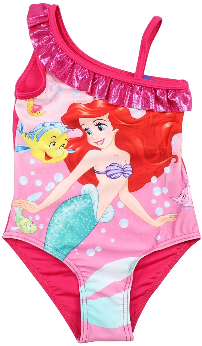Disney Ariel Badpak Meisjes – Roze – Maat 122/128 - 7/8 A – Zwempak Kind
