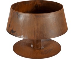 LaFerrotecnica Vuruschaal / Vuurlamp model LAMPADA BASSA Cortenstaal