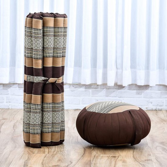 Mediterend Kussen Set met Zafu en Zabuton, Kapok Vulling van Lotus Design — afbeelding 4