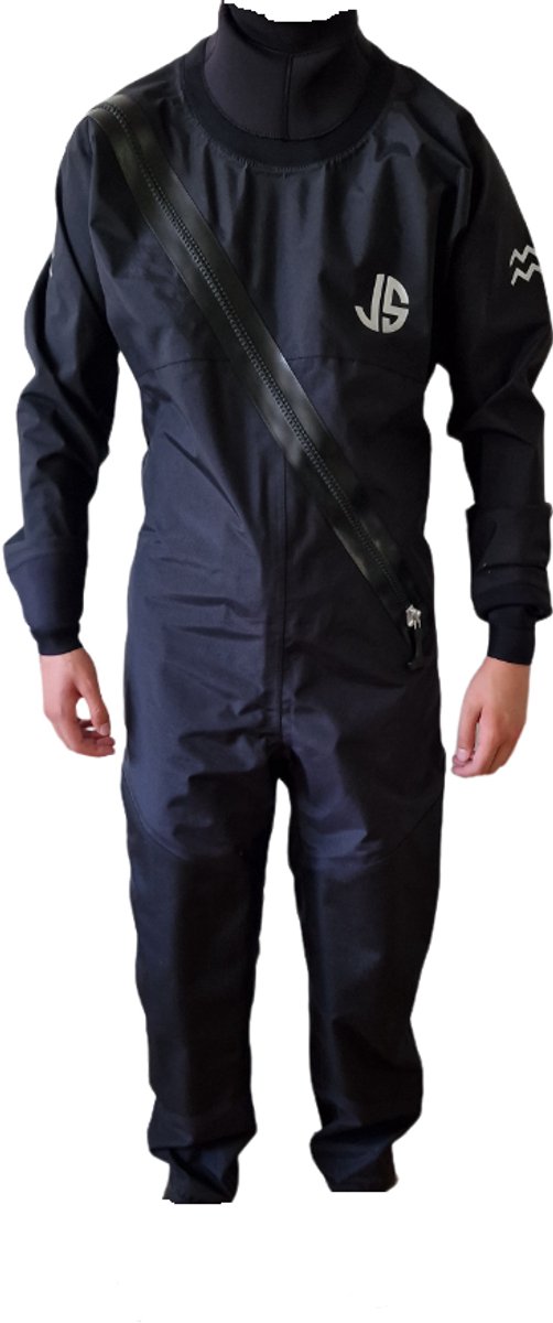 DR0001RB - Hydro Dry Drysuit - 3-Laags ademende sokken - Zeilen - Sup - Kajak - Droogpak - S - Zwart