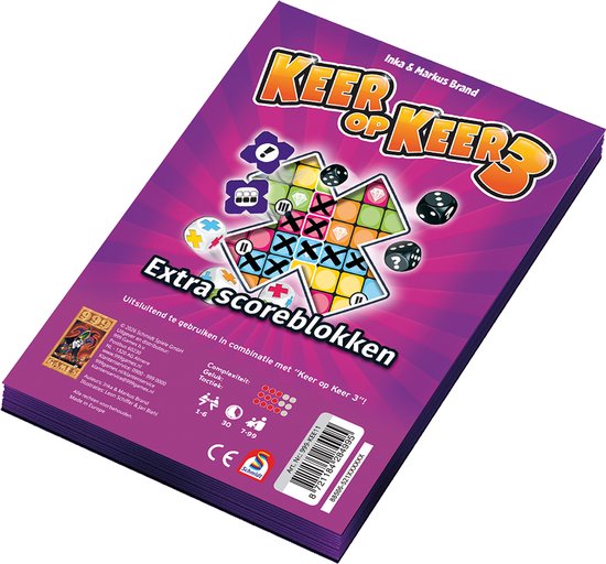 999 Games - Scoreblokken Keer op Keer 3 twee stuks Level 1 | Games | bol