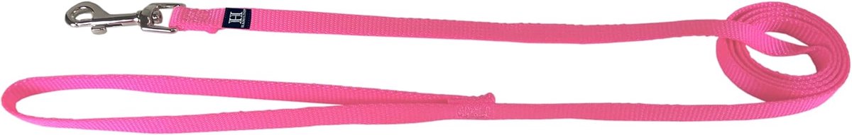 Hondenlijn Nylon - Wandelriem Hond - Dagelijkse Wandelingen - Sterke Draaisluiting - 18 Meter - Felroze