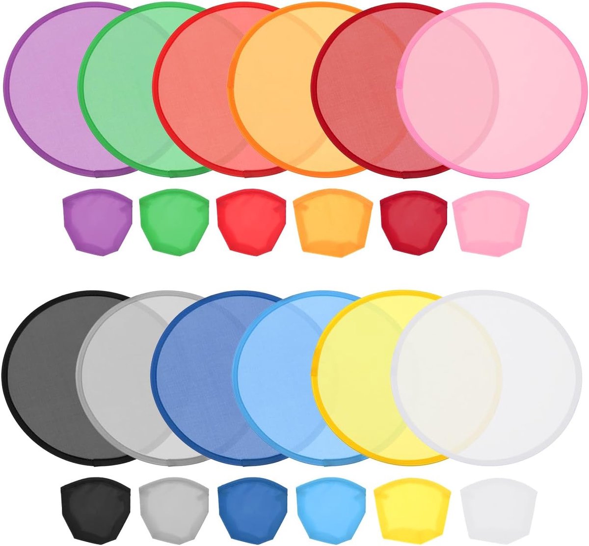 Opvouwbare Vliegende Schijven - Pocket Frisbees Set - Buiten Spelen - 36 Stuks Pakket - 10 Inch Diameter