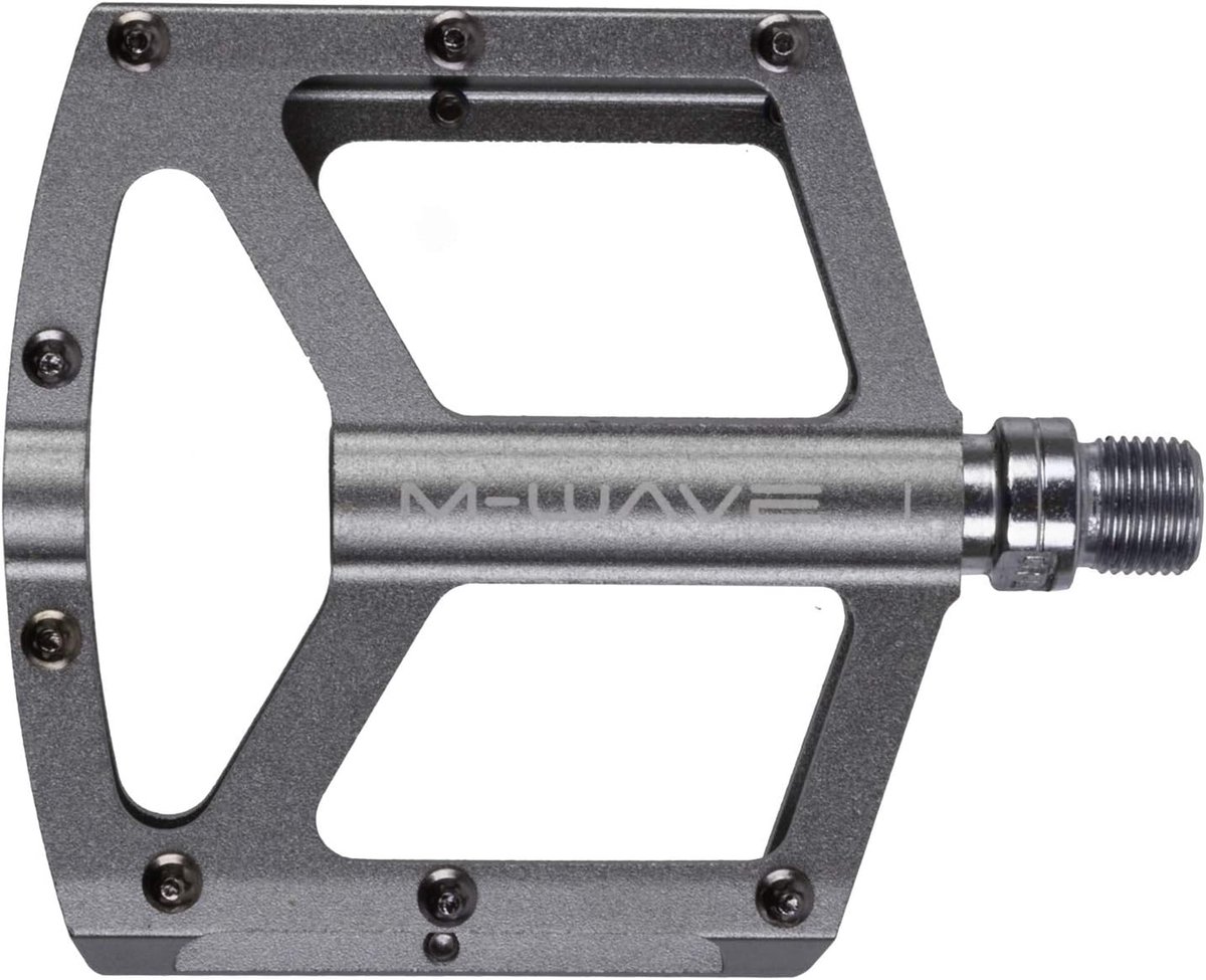 Platform Pedaal - Fiets Pedaal - Allround Fietsen - Verwisselbare Pinnen - 9.6 x 9.09 cm - Titanium Grijs