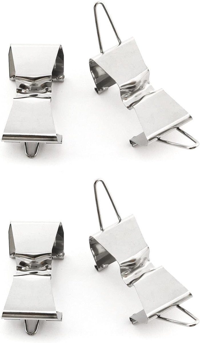 Canvas Clips - Frame Scheiders - Schilderijen Drogen - Roestvrij Staal - 6 x 3 cm - Zilver