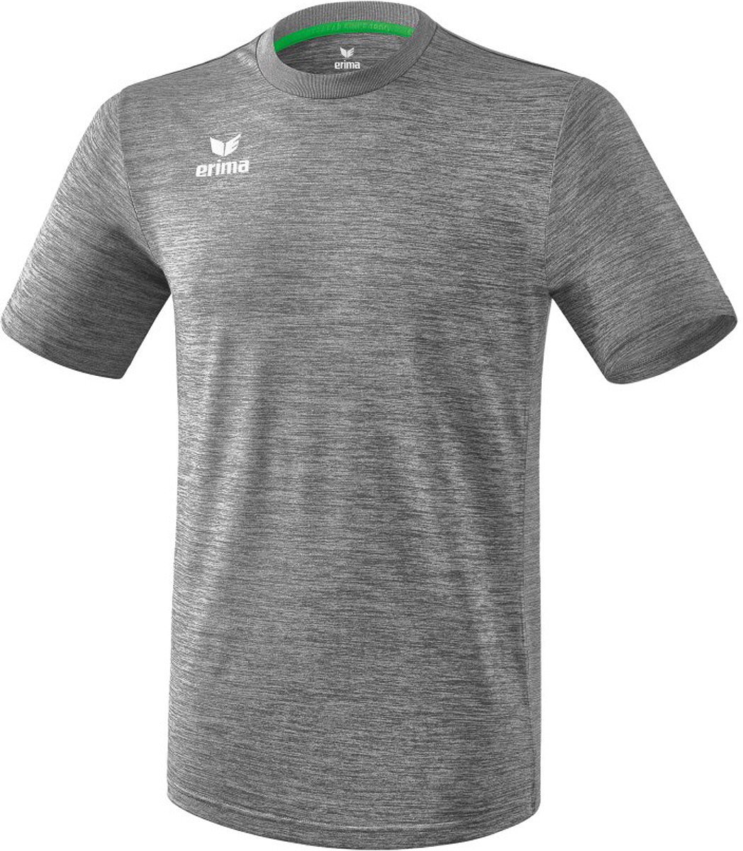 Erima Liga Shirt Korte Mouw Kinderen - Grijs Melange | Maat: 116