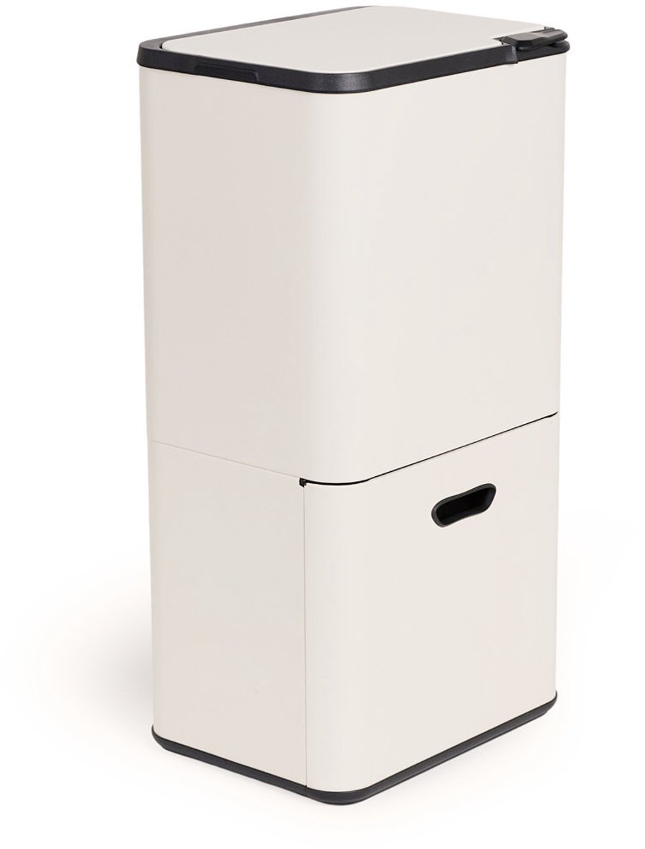 Umuzi Cleaning Prullenbak - 70 Liter - Crème - Afval scheiden - 41,5,5x31,4x77,8cm