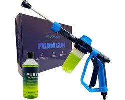 Auto Gepolijst Foam Gun + Pure Snow Foam – Foam Cannon Voor Tuinslang – Schuimpistool – Snow Foam Cannon – Schuimsproeier – Schuimkanon – Foam Sprayer – Auto Wassen