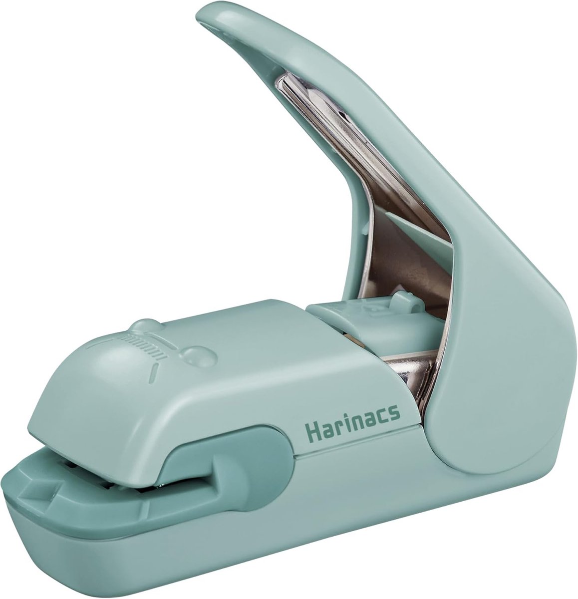 Nietloze nietmachine - Gatloze nietmachine - Papier binden - Tot 5 vellen - Compact ontwerp - Groen Blauw