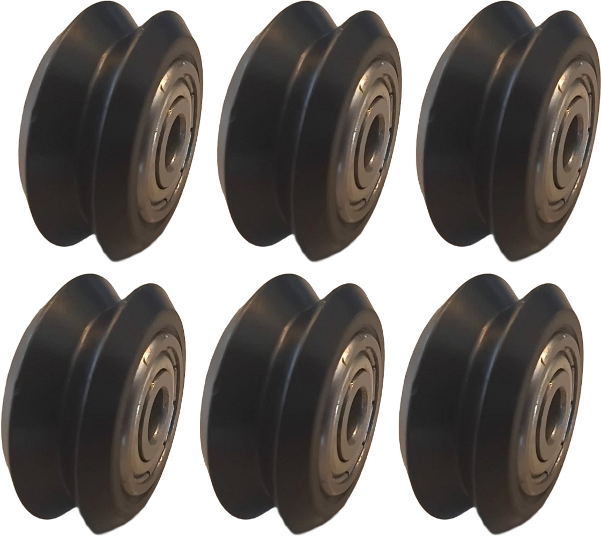 V-Slot - V wheels 3D Printer D-type poelie 625Z flenslagerpoelie grootte: diameter 24mm dikte 10.9mm 6 stuks - wielen