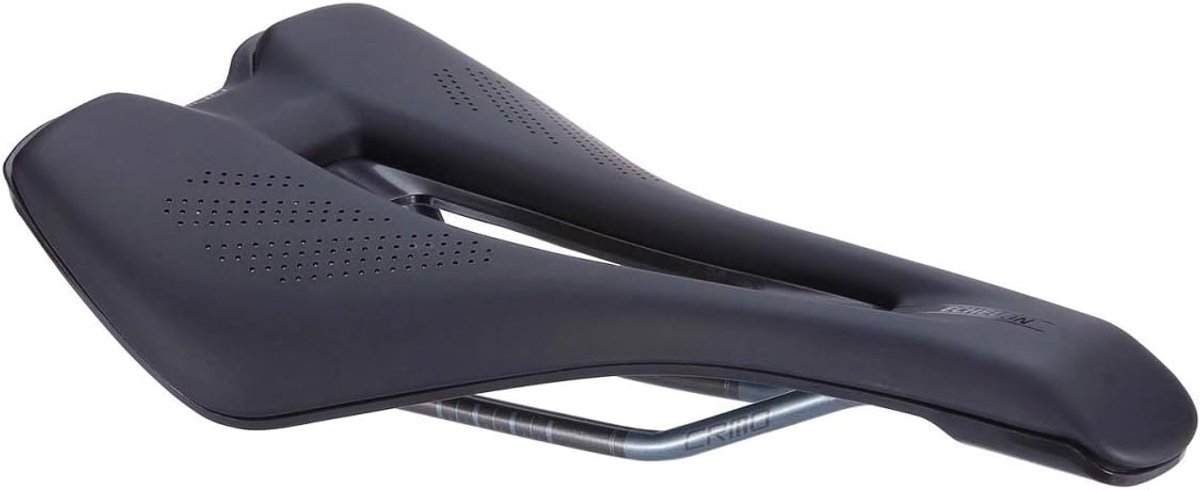 Fietszadel - Zadel Mountainbike - Lange Ritten - Drukverlagend Schuim - 145mm Breed - Zwart