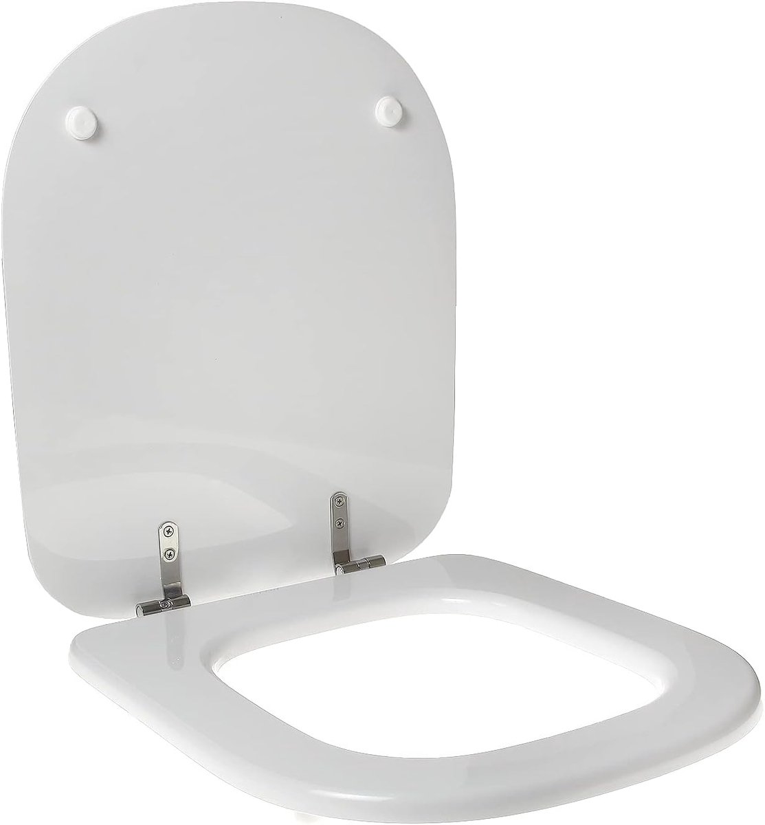 Toiletbril - WC Deksel - Badkamer Renovatie - Gecoat Hout Polyester - Wit