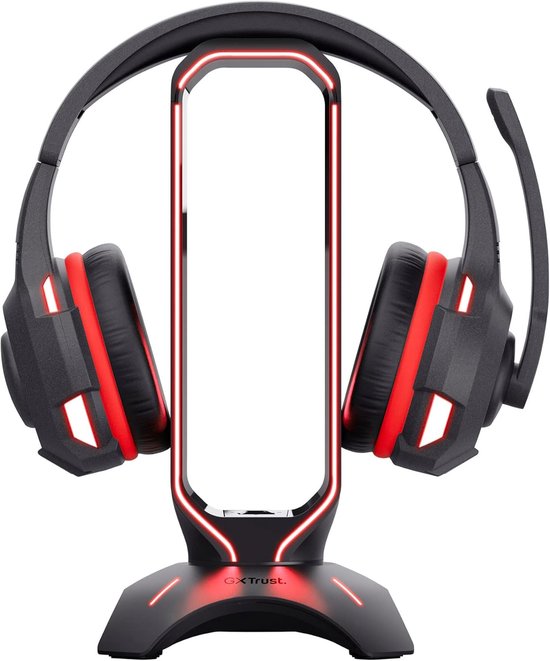 Headset Standaard - Koptelefoon Houder - Gaming Setup - Met USB Poorten - 25.5 cm Hoog - Zwart — afbeelding 5