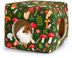 Cavia Schuilplaats, Wasbaar Cavia Huis, Comfortabel Cavia Bed, Geschikt Voor Kleine Huisdieren Konijnen/Konijnen / Hamsters / Cavia ' S