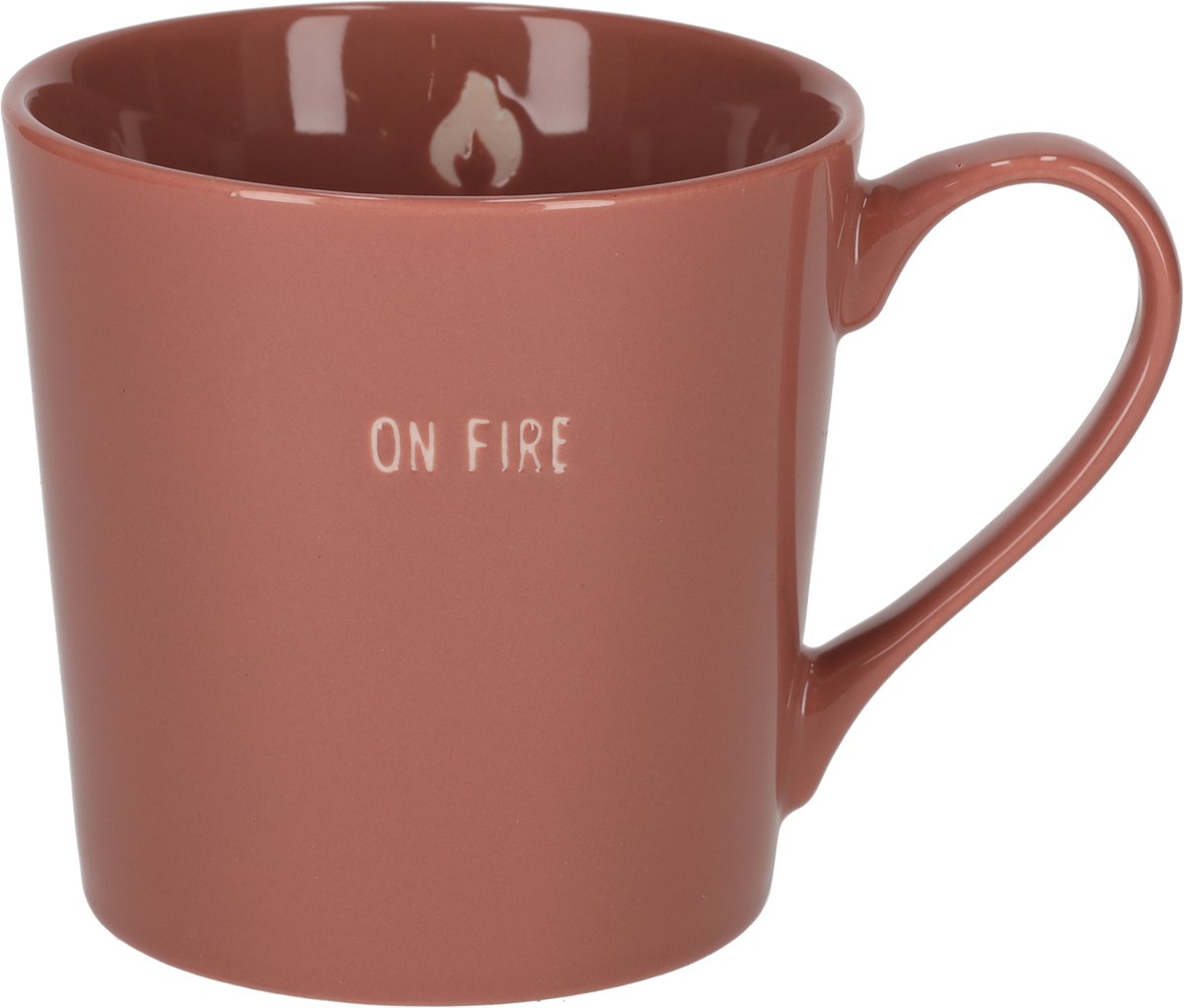 JENS Living - Shiny mok - Terra - ON FIRE - 370 ml