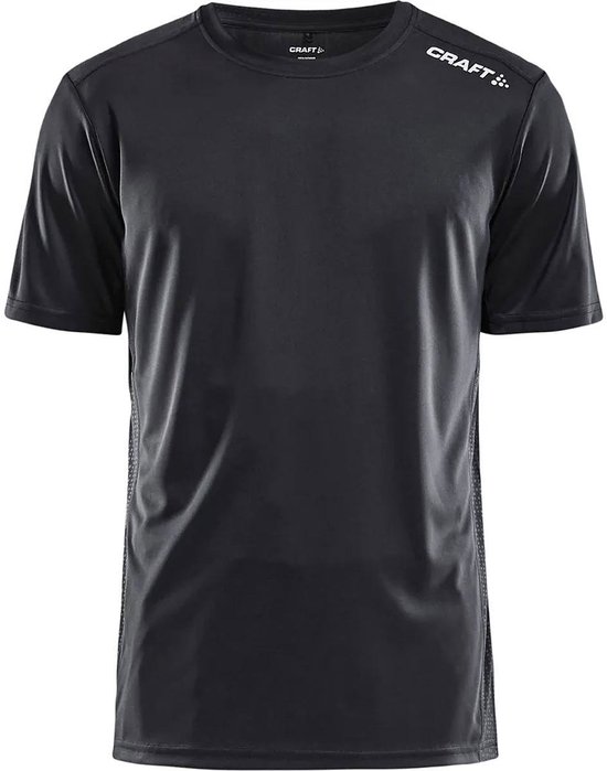 Craft Rush Running T-Shirt Heren - Zwart | Maat: XS