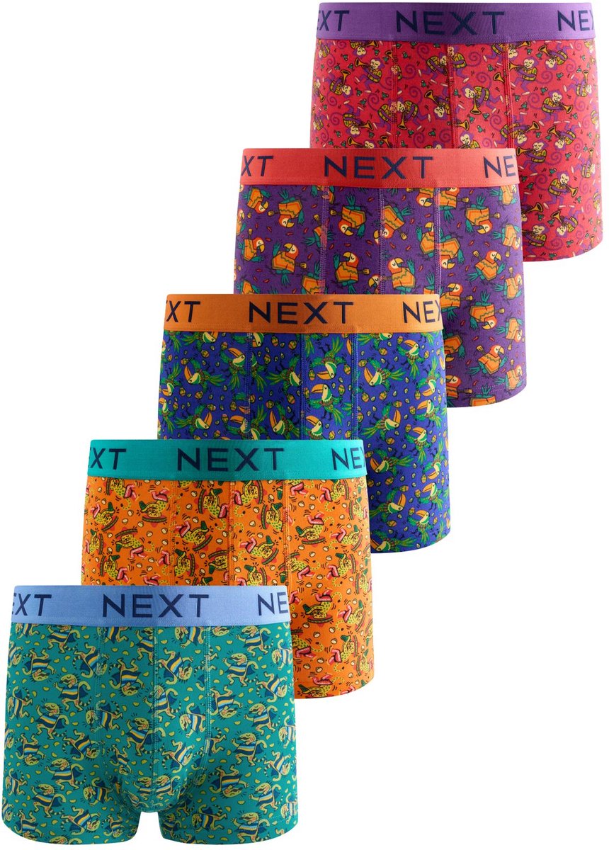 Next - Heren - Set van 5 hipsterboxershorts - Rood