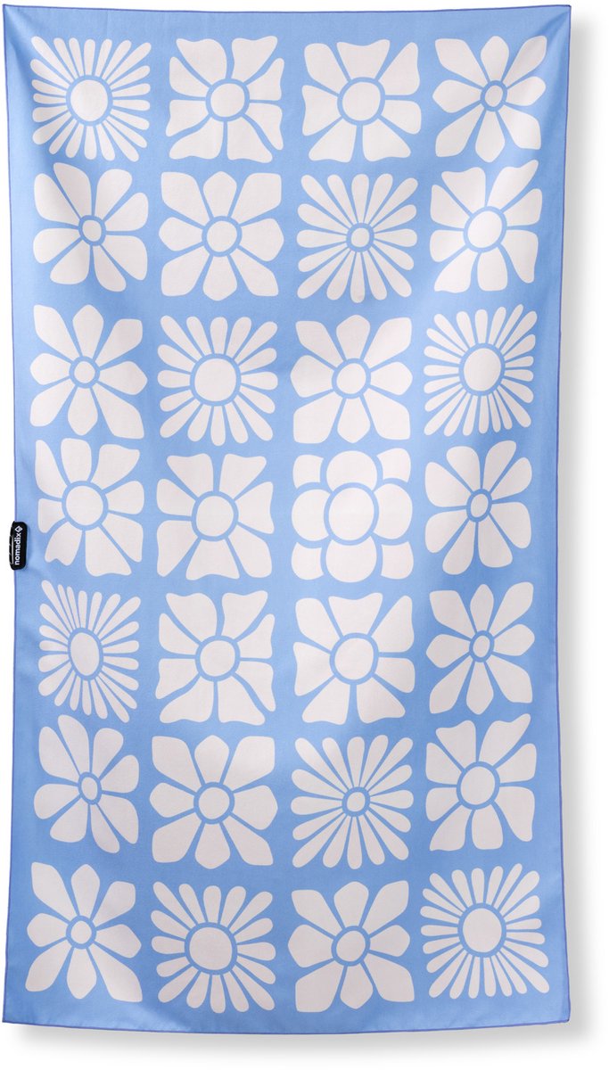 Nomadix - Ultralight towel: flowerbed coastal blue