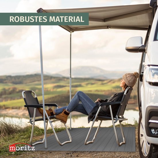 Vorzeltteppich donkergrijs 300x600 cm campingtapijt ademend waterafstotend — afbeelding 5