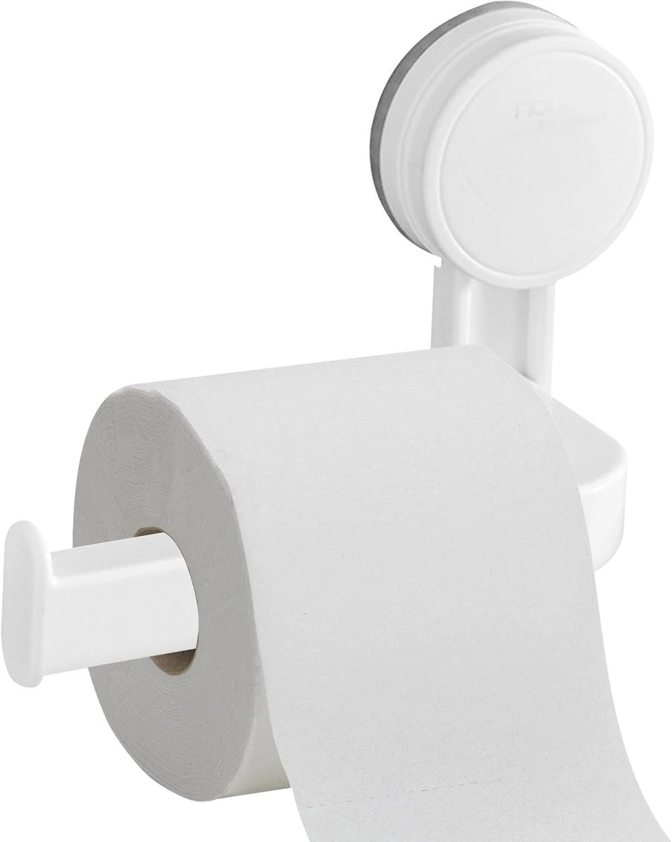 Toiletrolhouder Zelfklevend - Papierhouder Badkamer - Hygiënisch Opbergen - Zonder Boren - 110 g - Wit