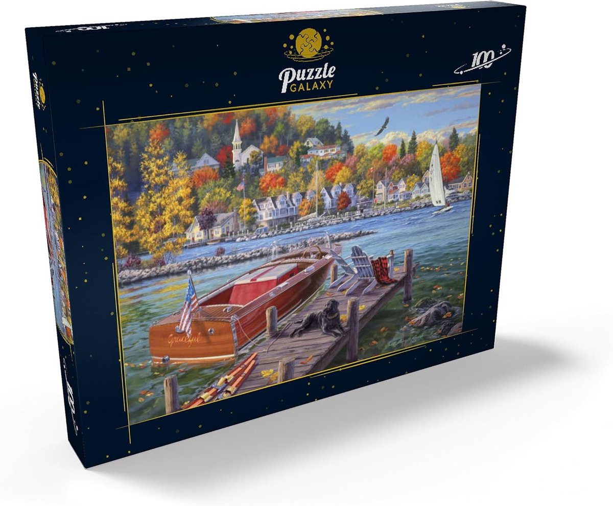 Legpuzzel 100 Stukjes - Herfst Puzzel - Ontspanning Thuis - Gedetailleerd Landschap - 48x34cm - Herfstkleuren