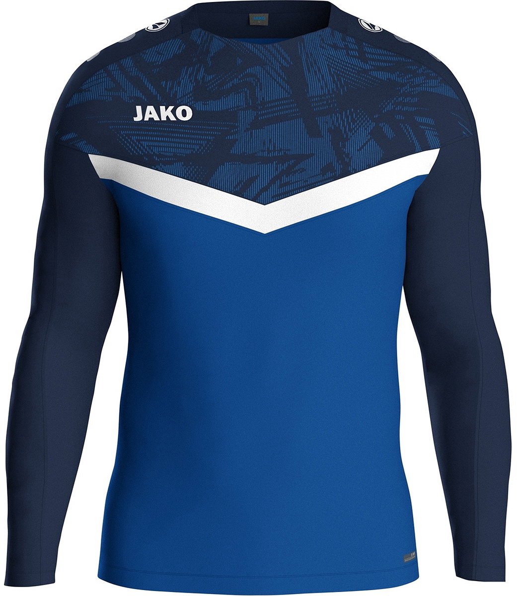 Jako Iconic Sweater Kinderen - Royal / Marine | Maat: 140