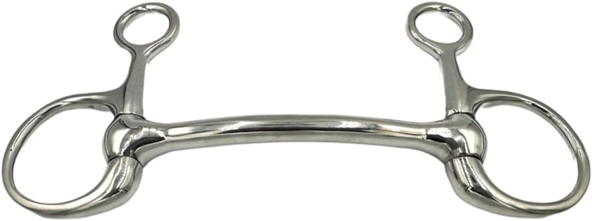 Paardenbit - Stanggebit Ringbit - Communicatie Controle - Anatomisch Vormgegeven - 45mm Ring 14mm Dik