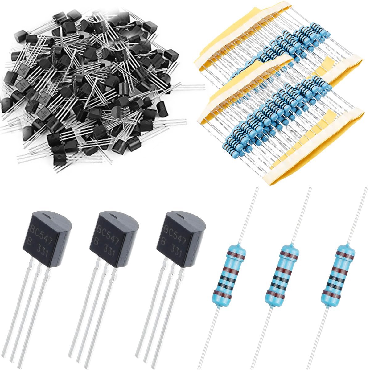 Transistor Set - Elektronica Componenten - Schakelingen Bouwen - NPN Type 50V - TO-92 Pakket