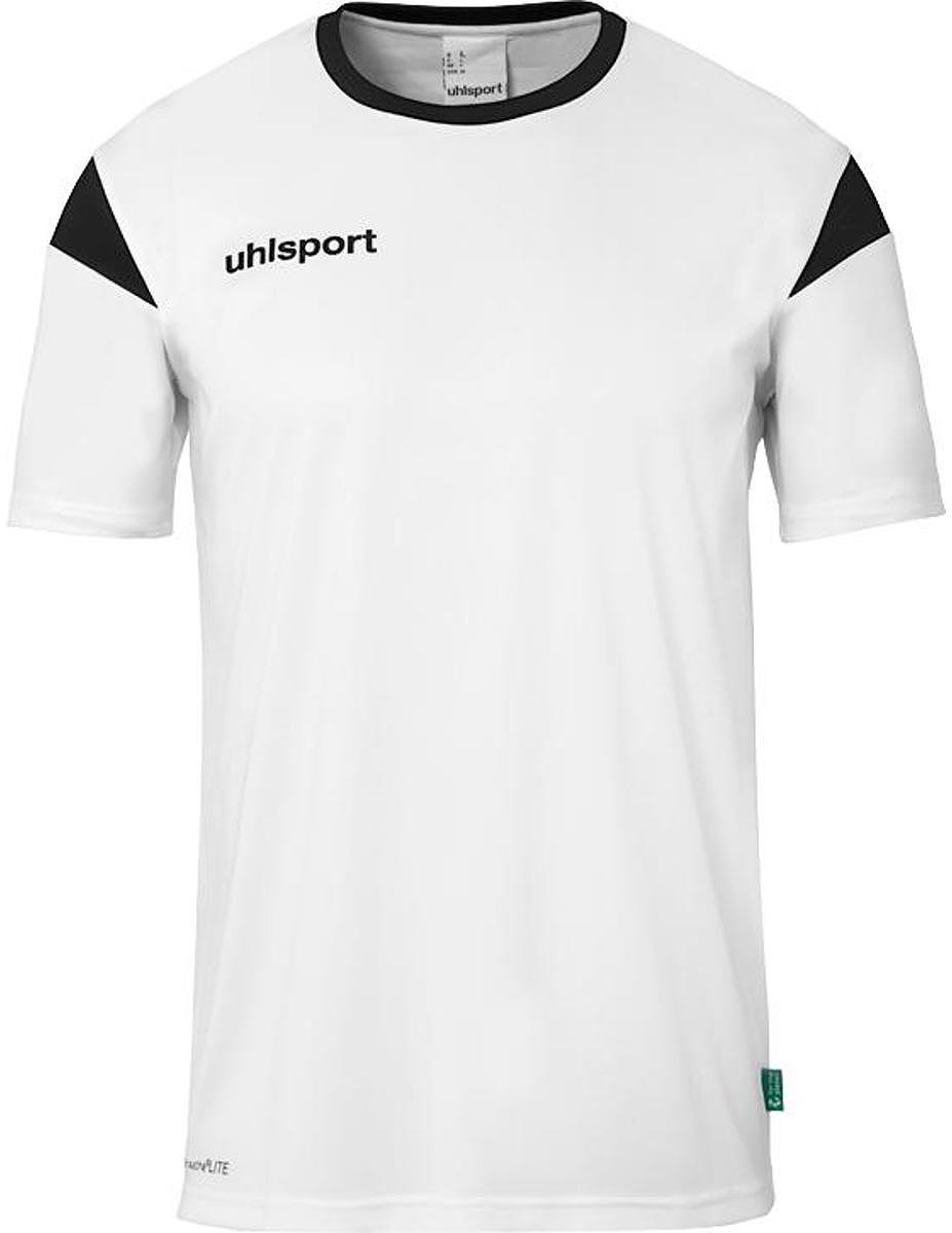 Uhlsport Squad 27 Shirt Korte Mouw Kinderen - Wit / Zwart | Maat: 152