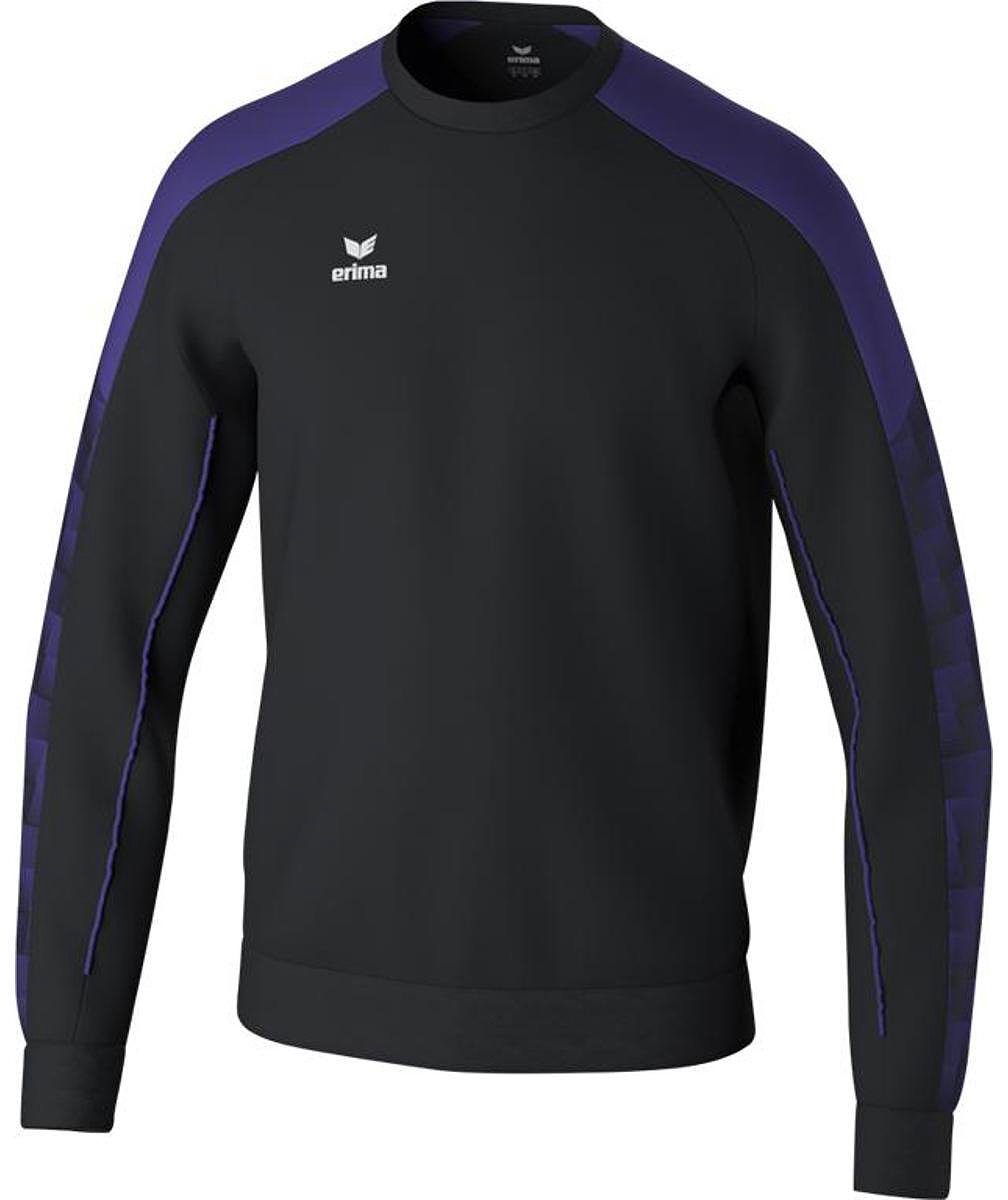 Erima Evo Star Sweatshirt Heren - Zwart / Paars | Maat: S