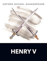 Een illustratie van twee gekruiste zwaarden met de tekst 'OXFORD SCHOOL SHAKESPEARE' en 'HENRY V'.