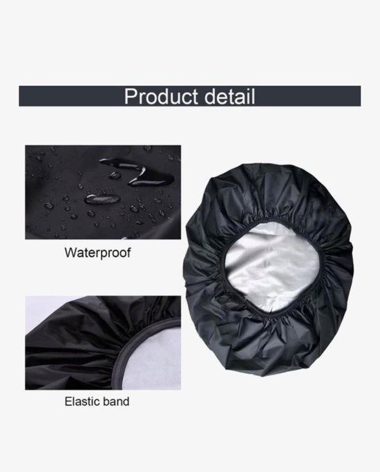 Fietskrat Mand Krathoes Afdekhoes Waterdicht Zwart 51x48cm van M-Wave — afbeelding 2