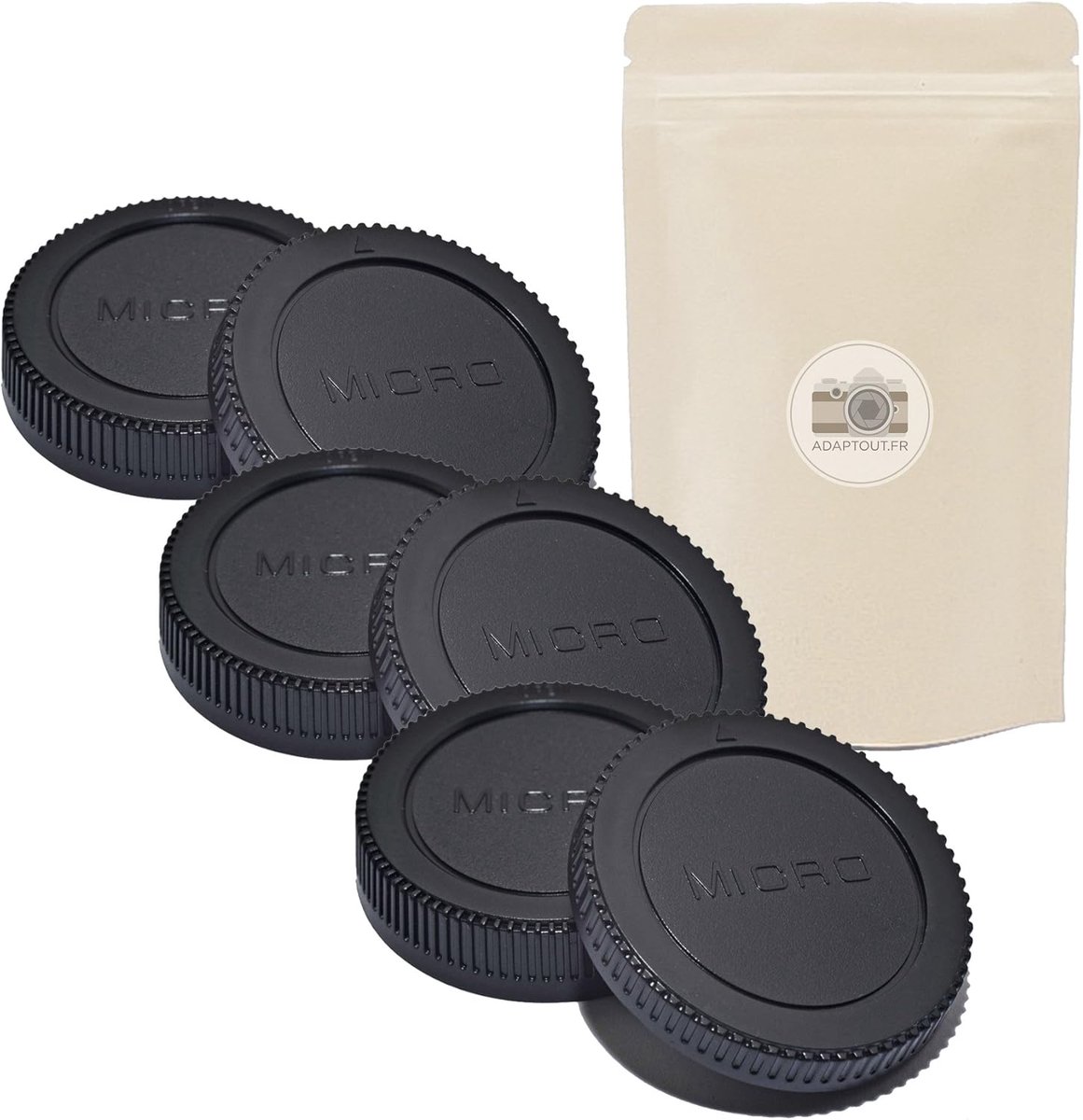 Objectiefdoppen Achterkant - Lens Covers - Camera Bescherming - Specifiek voor M4/3 - 3 Stuks